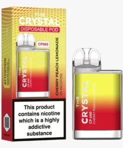 Αγοράστε το Crystal CP600 Vape μιας χρήσης - Cherry Peach Lemonade - Κουτί των 10