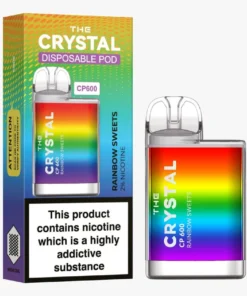 Αγοράστε το Crystal CP600 Vape μιας χρήσης - Rainbow Sweets - Κουτί των 10