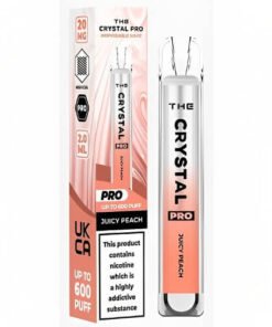 Το Crystal Pro 600 Vape μιας χρήσης - Juicy Peach - Κουτί των 10