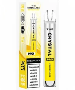 Το Crystal Pro 600 Vape μιας χρήσης - Παγωτό ανανά - Κουτί των 10