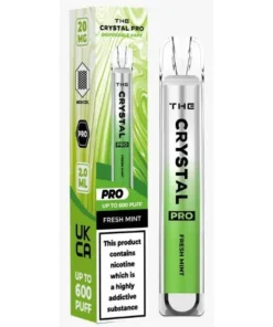 Το Crystal Pro 600 Vape μιας χρήσης - Fresh Mint - Κουτί των 10