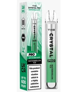 Το Crystal Pro 600 Vape μιας χρήσης - Παγωτό καρπούζι - Κουτί των 10